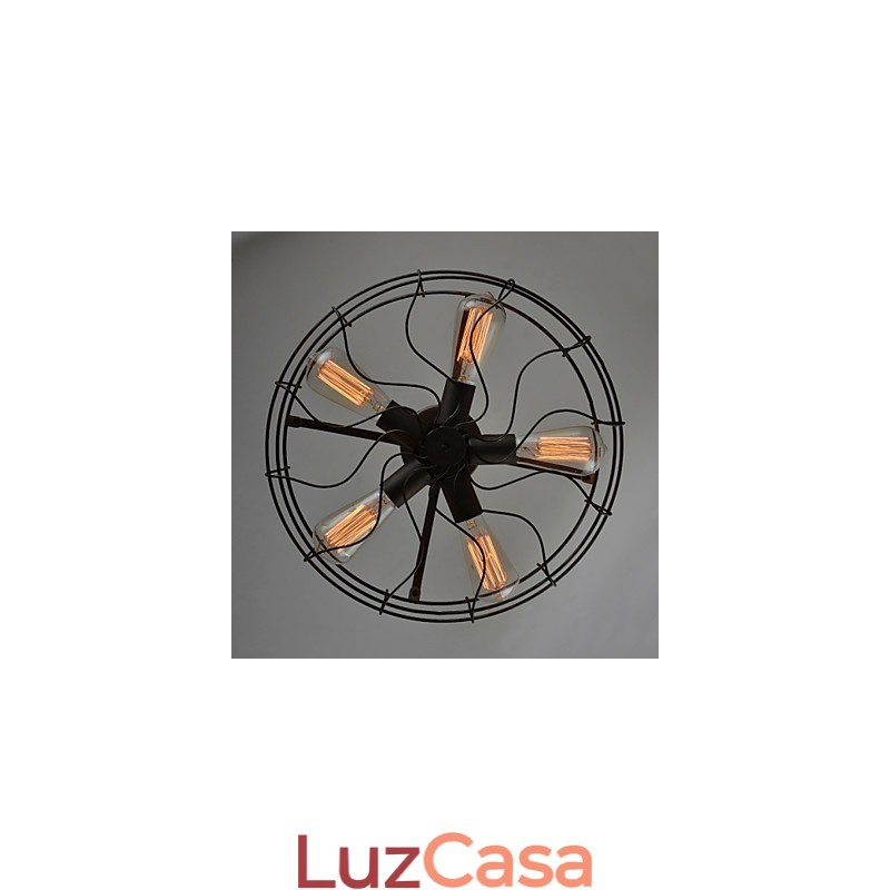 Lâmpada de designer industrial country americana Lâmpada personalizada Lâmpadas de teto de ventilador retrô europeu