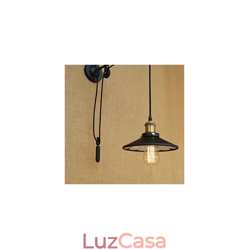 Recurso de pintura retrô country para arandelas de parede com luz ambiente e elevação ajustável