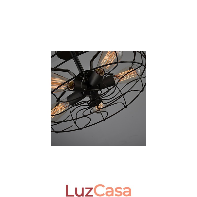 Lâmpada de designer industrial country americana Lâmpada personalizada Lâmpadas de teto de ventilador retrô europeu