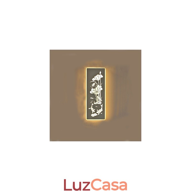 Pintura moderna contemporânea integrada, recurso de pintura contemporânea para arandelas de parede com luz ambiente