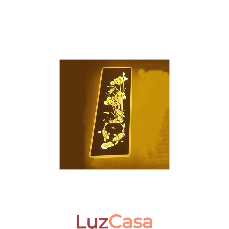 Pintura moderna contemporânea integrada, recurso de pintura contemporânea para arandelas de parede com luz ambiente