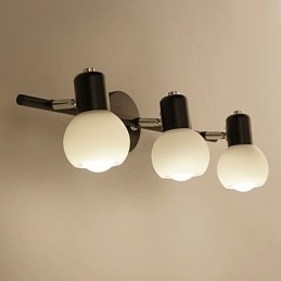 Luminária de parede galvanizada rústica Lodge para iluminação de banheiro Downlight
