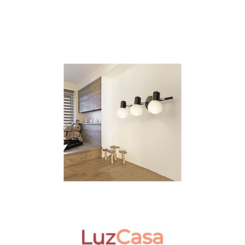 Luminária de parede galvanizada rústica Lodge para iluminação de banheiro Downlight
