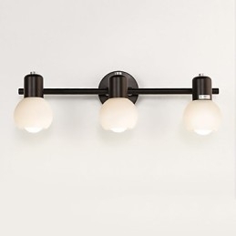 Luminária de parede galvanizada rústica Lodge para iluminação de banheiro Downlight