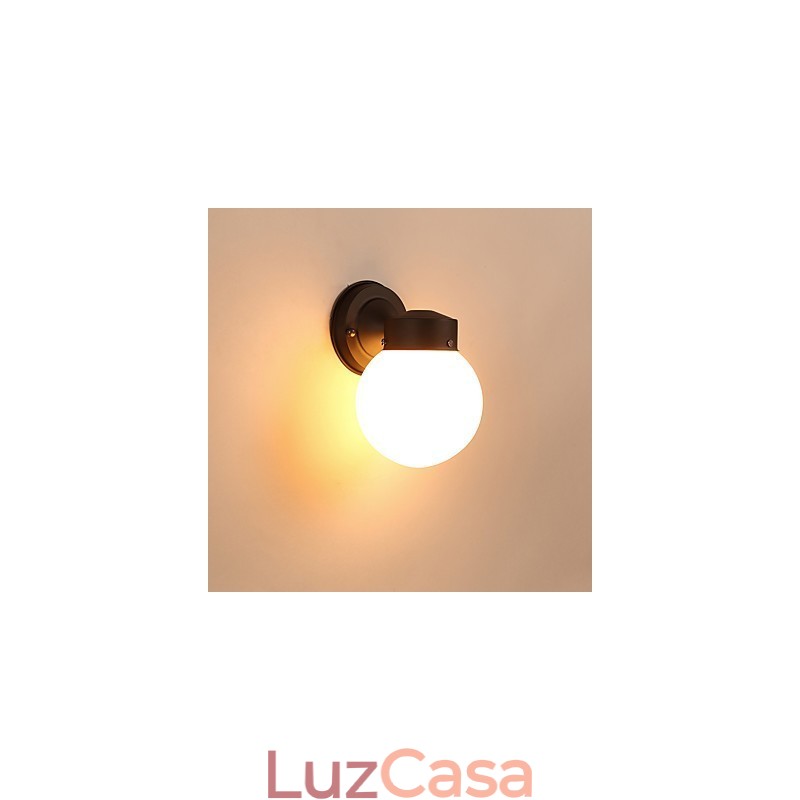 Acabamento em óxido preto contemporâneo moderno para arandelas de parede estilo mini com luz ambiente