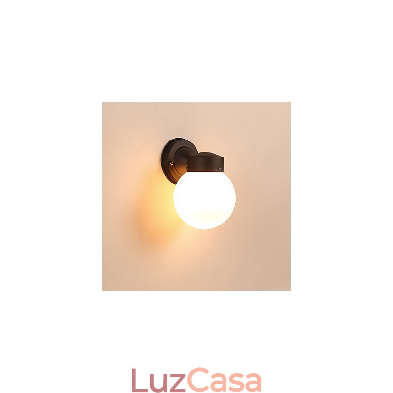 Acabamento em óxido preto contemporâneo moderno para arandelas de parede estilo mini com luz ambiente