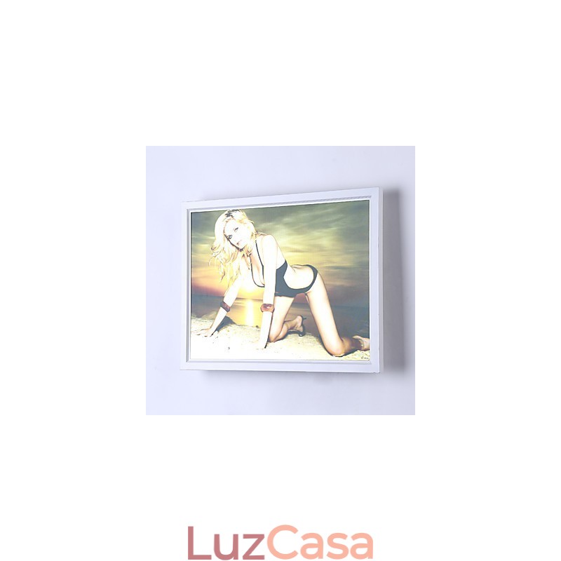 Pintura moderna contemporânea integrada, recurso de pintura contemporânea para arandelas de parede com luz ambiente