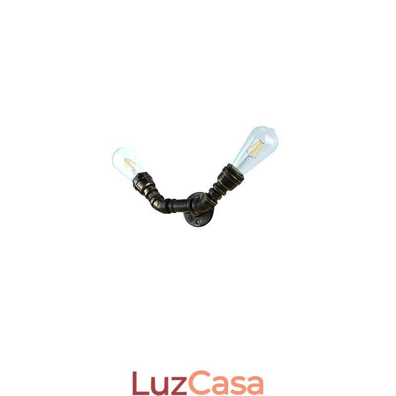 Arandelas de parede rústicas tradicionais clássicas de latão antigo para iluminação ambiente