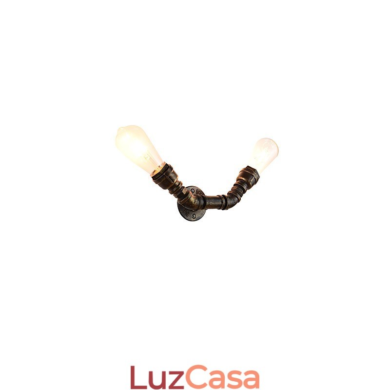 Arandelas de parede rústicas tradicionais clássicas de latão antigo para iluminação ambiente