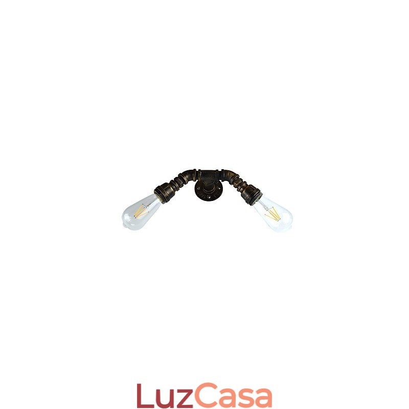 Arandelas de parede rústicas tradicionais clássicas de latão antigo para iluminação ambiente