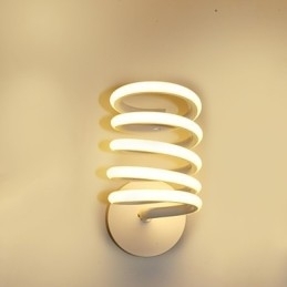 Luminária de parede de alumínio moderna e minimalista para quarto, corredor, lâmpada de cabeceira, lâmpada criativa