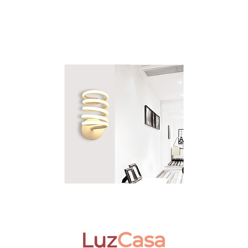 Luminária de parede de alumínio moderna e minimalista para quarto, corredor, lâmpada de cabeceira, lâmpada criativa