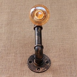 Pintura retrô country para apliques de parede com luz ambiente e braço oscilante estilo mini