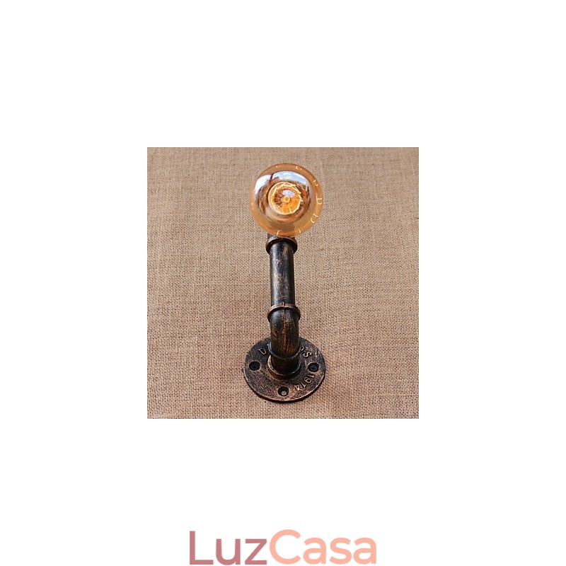 Pintura retrô country para apliques de parede com luz ambiente e braço oscilante estilo mini