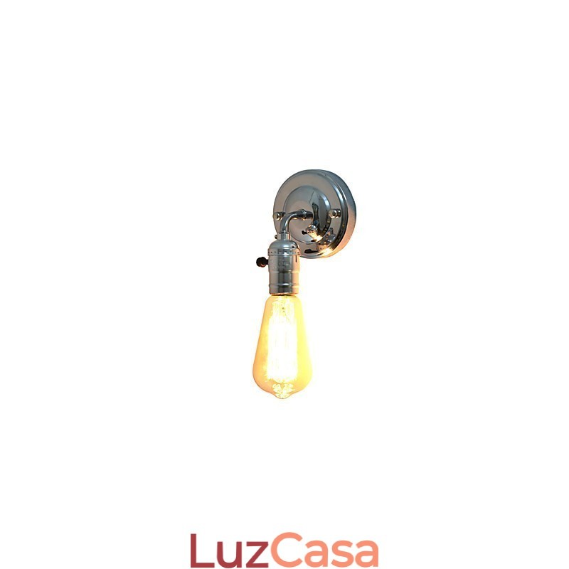 Luminária de parede Arandelas de parede Luminária de parede de ferro Lâmpada de parede sabre de luz preta muda na parede