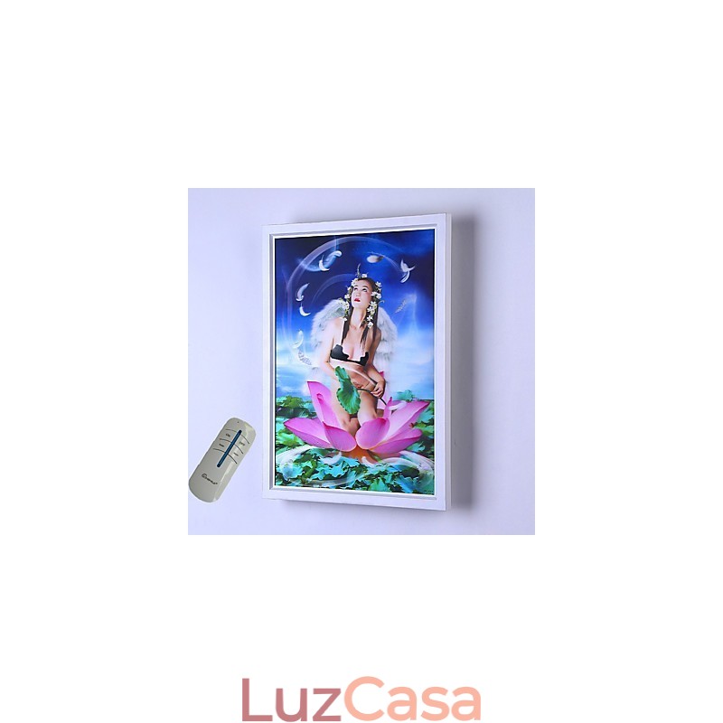 Pintura contemporânea moderna integrada, recurso de pintura contemporânea para arandelas de parede com luz ambiente