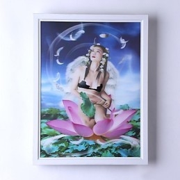 Pintura contemporânea moderna integrada, recurso de pintura contemporânea para arandelas de parede com luz ambiente