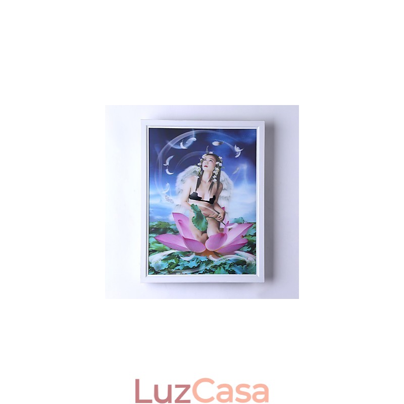 Pintura contemporânea moderna integrada, recurso de pintura contemporânea para arandelas de parede com luz ambiente