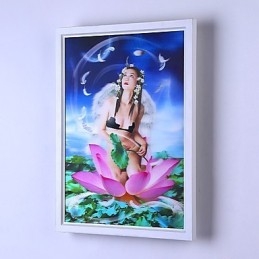 Pintura contemporânea moderna integrada, recurso de pintura contemporânea para arandelas de parede com luz ambiente