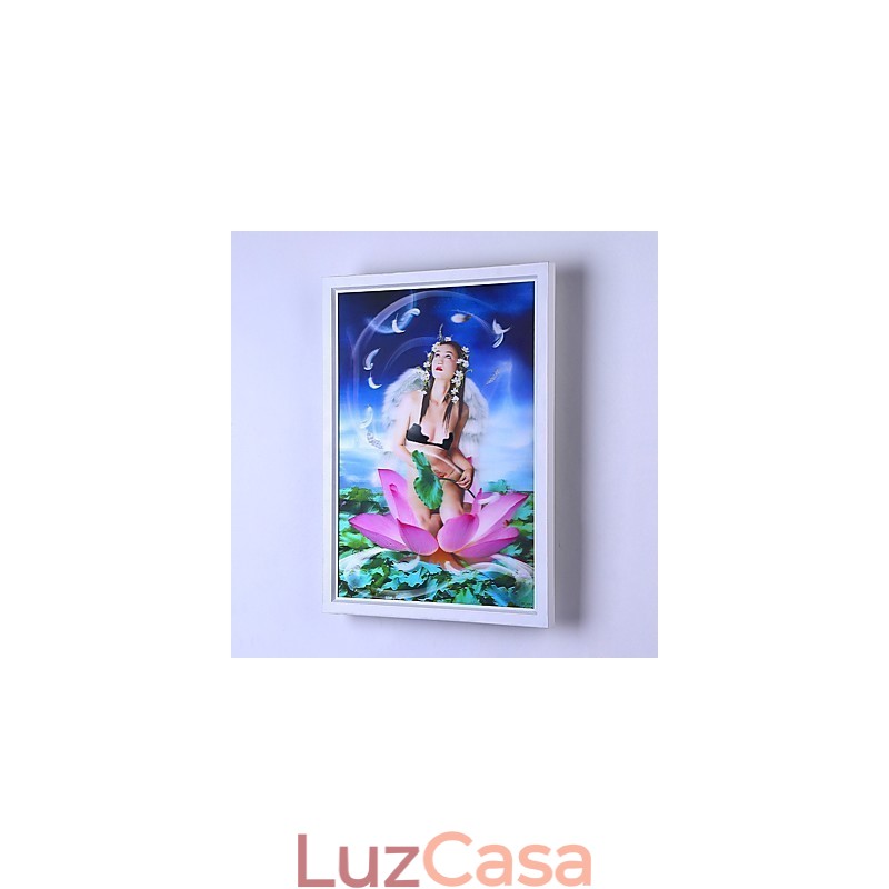Pintura contemporânea moderna integrada, recurso de pintura contemporânea para arandelas de parede com luz ambiente