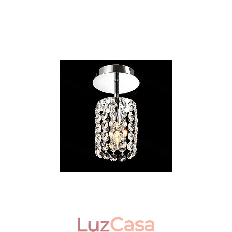 Mini luminária de teto de cristal