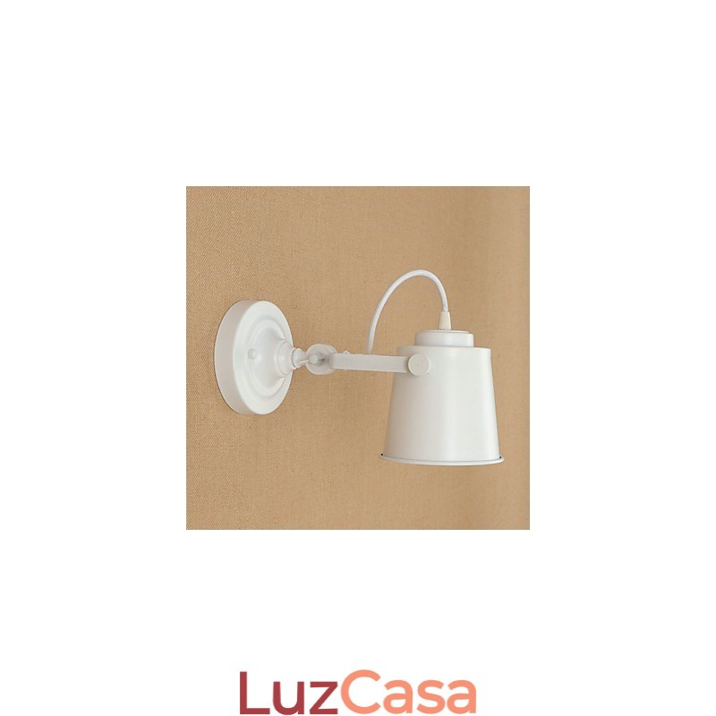 Luminária de parede de aço pintado, decoração de café americano preto e branco, luminária de parede retrô, lâmpada de sabre de luz na parede
