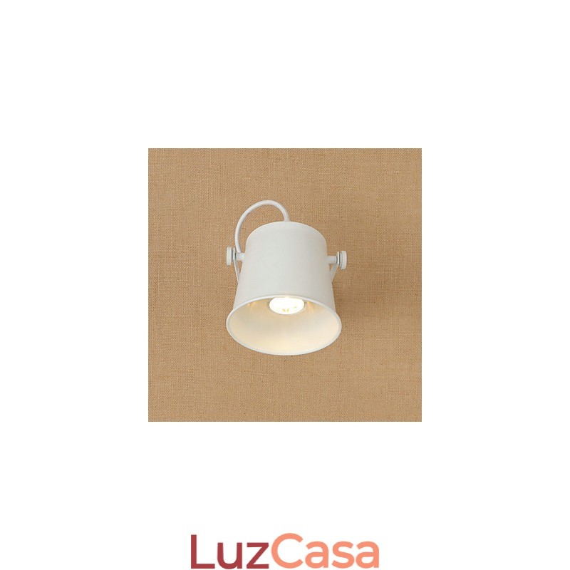 Luminária de parede de aço pintado, decoração de café americano preto e branco, luminária de parede retrô, lâmpada de sabre de luz na parede