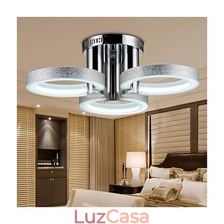 Lustre Moderno Prata 3 Luzes Lustre Moderno Prata 3 Luzes