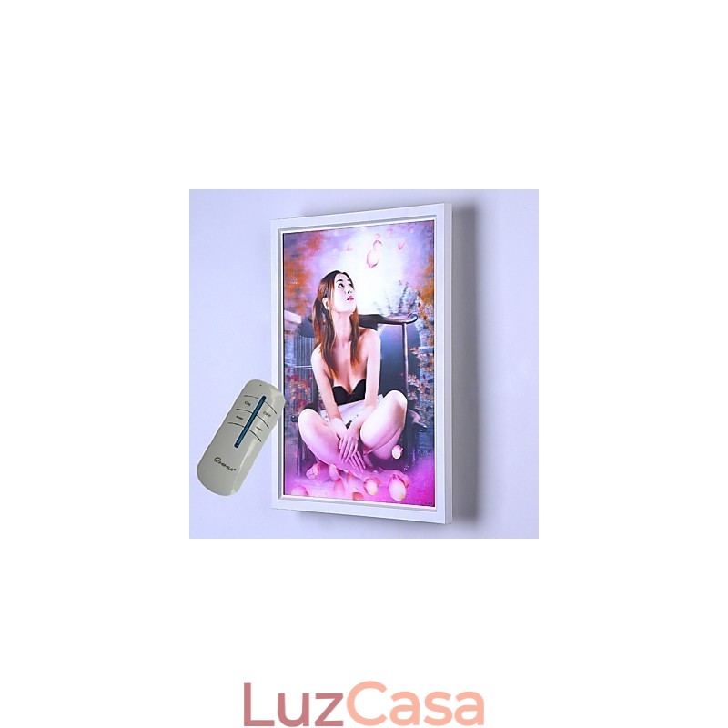Pintura moderna contemporânea integrada, recurso de pintura contemporânea para arandelas de parede com luz ambiente
