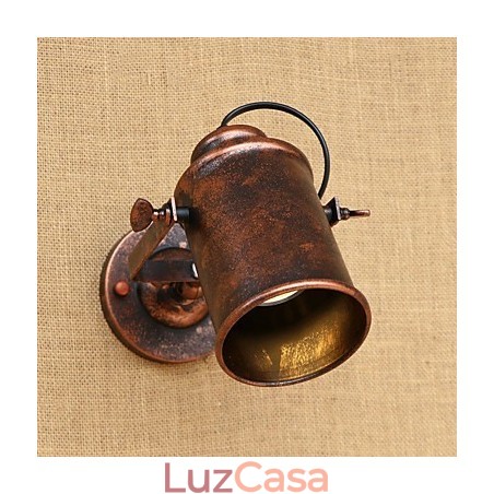 Luminária de parede de aço pintado, decoração de café americano preto e branco, luminária de parede retrô, lâmpada de sabre de luz na parede Luminária de parede de aço pintado, decoração de café americano preto e branco, luminária de parede retrô, lâmpada de sabre de luz na parede
