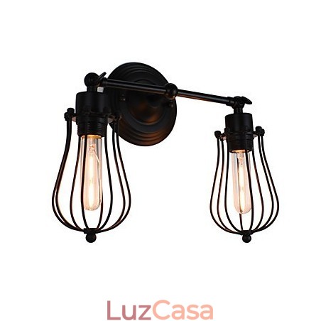 Pintura rústica de chalé para luminárias de parede com luz ambiente Luminária de parede Pintura rústica de chalé para luminárias de parede com luz ambiente Luminária de parede