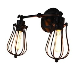 Pintura rústica de chalé para luminárias de parede com luz ambiente Luminária de parede