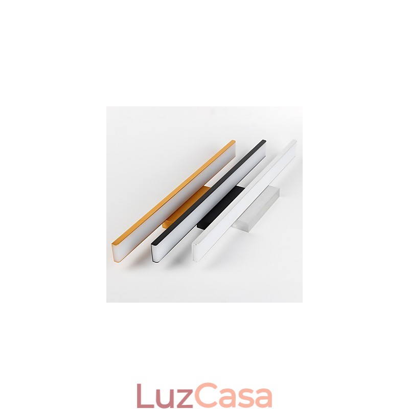 Lâmpada de espelho de alta qualidade de 32 W Luzes de banheiro Materiais de alumínio e luzes de parede de acrílico Iluminação de maquiagem