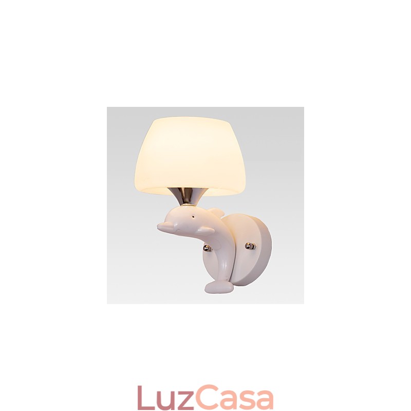 Luminária de parede metálica moderna contemporânea embutida e de teto Hugger, luminária de parede com destaque
