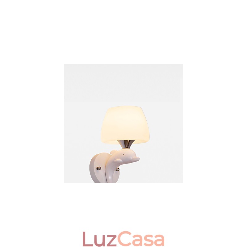 Luminária de parede metálica moderna contemporânea embutida e de teto Hugger, luminária de parede com destaque