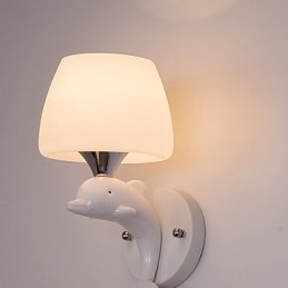 Luminária de parede metálica moderna contemporânea embutida e de teto Hugger, luminária de parede com destaque