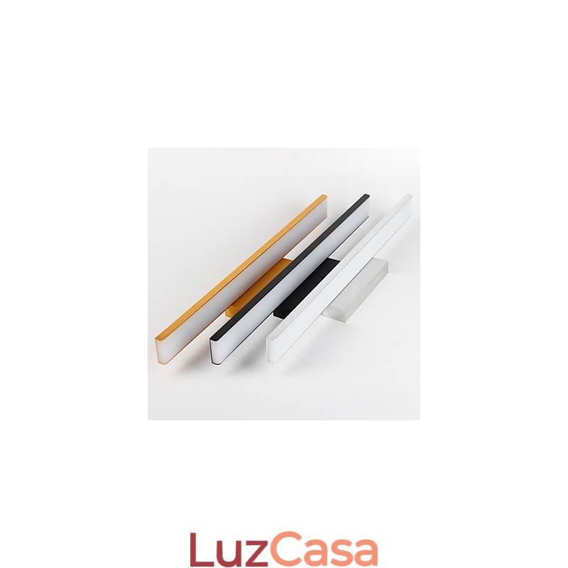 Luminária de espelho Luminárias de banheiro Materiais de alumínio e acrílico Luminárias de parede Iluminação de maquiagem