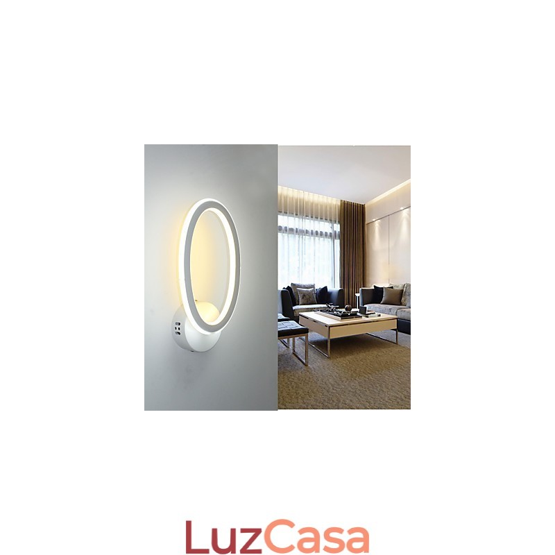 Luminária de parede de alumínio moderna, originalidade, breve, para ambientes internos, fundo, parede, corredor, escada, varanda, lâmpada