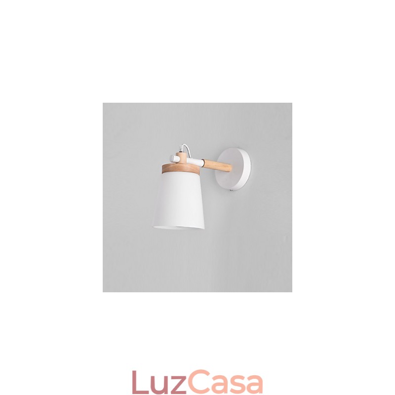 Luminária de parede com base de vidro e metal, luminária de parede com luz ambiente
