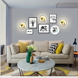 Luminária de parede para sala de estar Luminária de parede minimalista moderna Criatividade Luminária de parede decorativa minimalista Luminária de parede para quarto de cabeceira