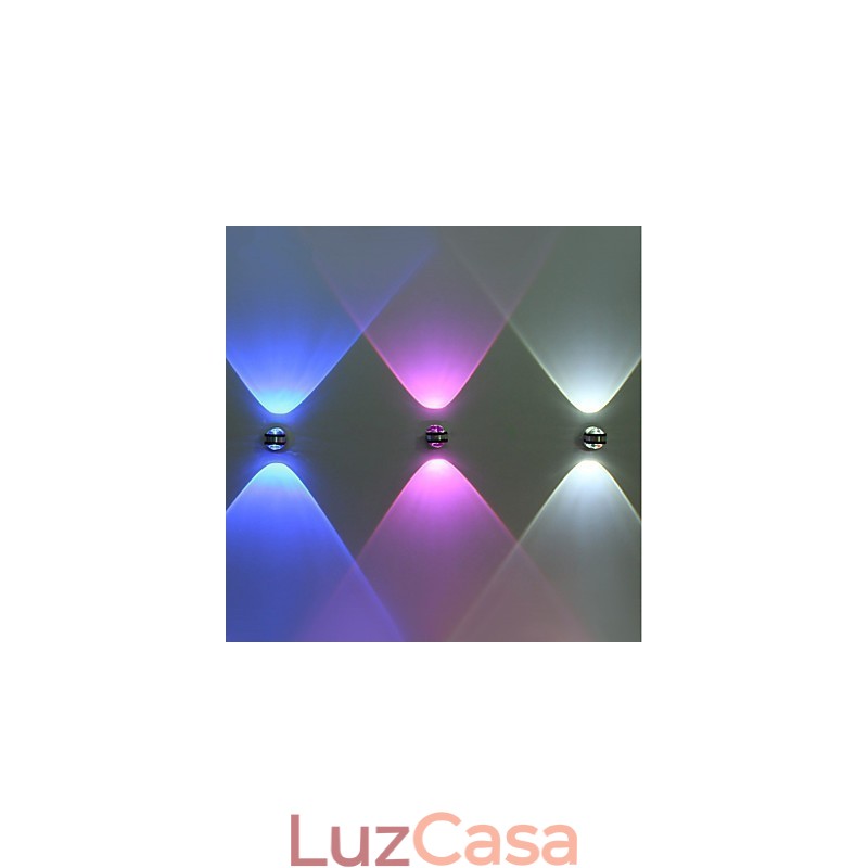 Luminária de parede com luz ambiente estilo mini multicolorido