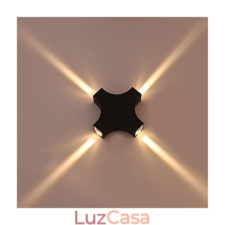 Novidade Simples Integrada Country Feature para Proteção dos Olhos Luz Ambiente Apliques de Parede Cross Star Outdoor Waterproof Courtyard Wall Lamp Novidade Simples Integrada Country Feature para Proteção dos Olhos Luz Ambiente Apliques de Parede Cross Star Outdoor Waterproof Courtyard Wall Lamp