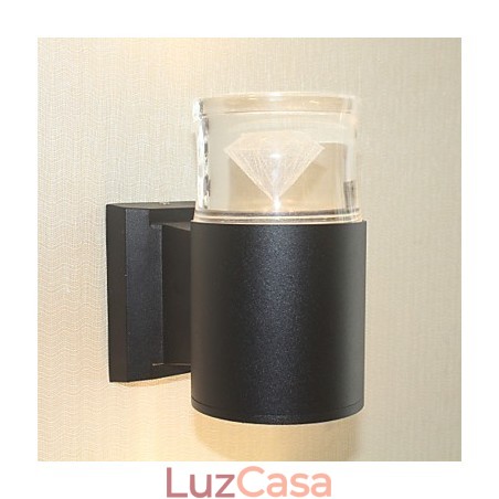 Recurso simples integrado para arandelas de parede com luz ambiente Recurso simples integrado para arandelas de parede com luz ambiente
