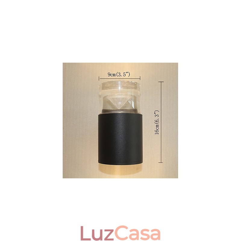 Recurso simples integrado para arandelas de parede com luz ambiente