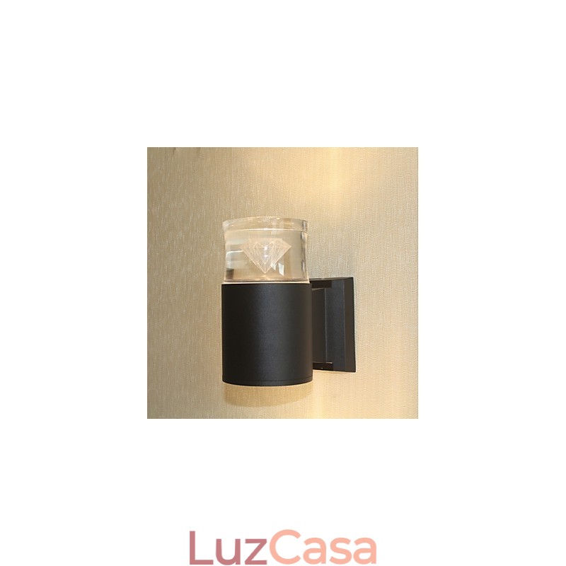 Recurso simples integrado para arandelas de parede com luz ambiente