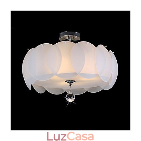 Lustre de vidro com 3 luzes, moderno, pendente, família Lustre de vidro com 3 luzes, moderno, pendente, família