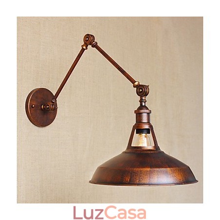 Braço longo Meio enferrujado Industrial Retro Nostalgic Retrátil Dobrável Arandelas de Parede Luz de Parede Braço longo Meio enferrujado Industrial Retro Nostalgic Retrátil Dobrável Arandelas de Parede Luz de Parede