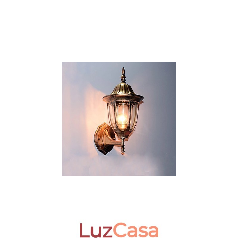 Luminárias de parede externas tradicionais clássicas de metal