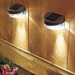 Caminho de luz solar de luz branca, montagem em parede, paisagem, jardim, cerca, luz