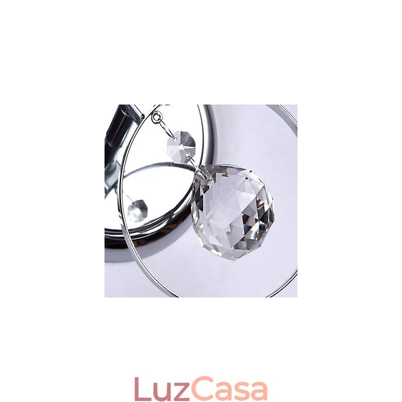 Cristal Moderno Contemporâneo Galvanizado Destaque Uplight Arandelas de Parede Luz de Parede